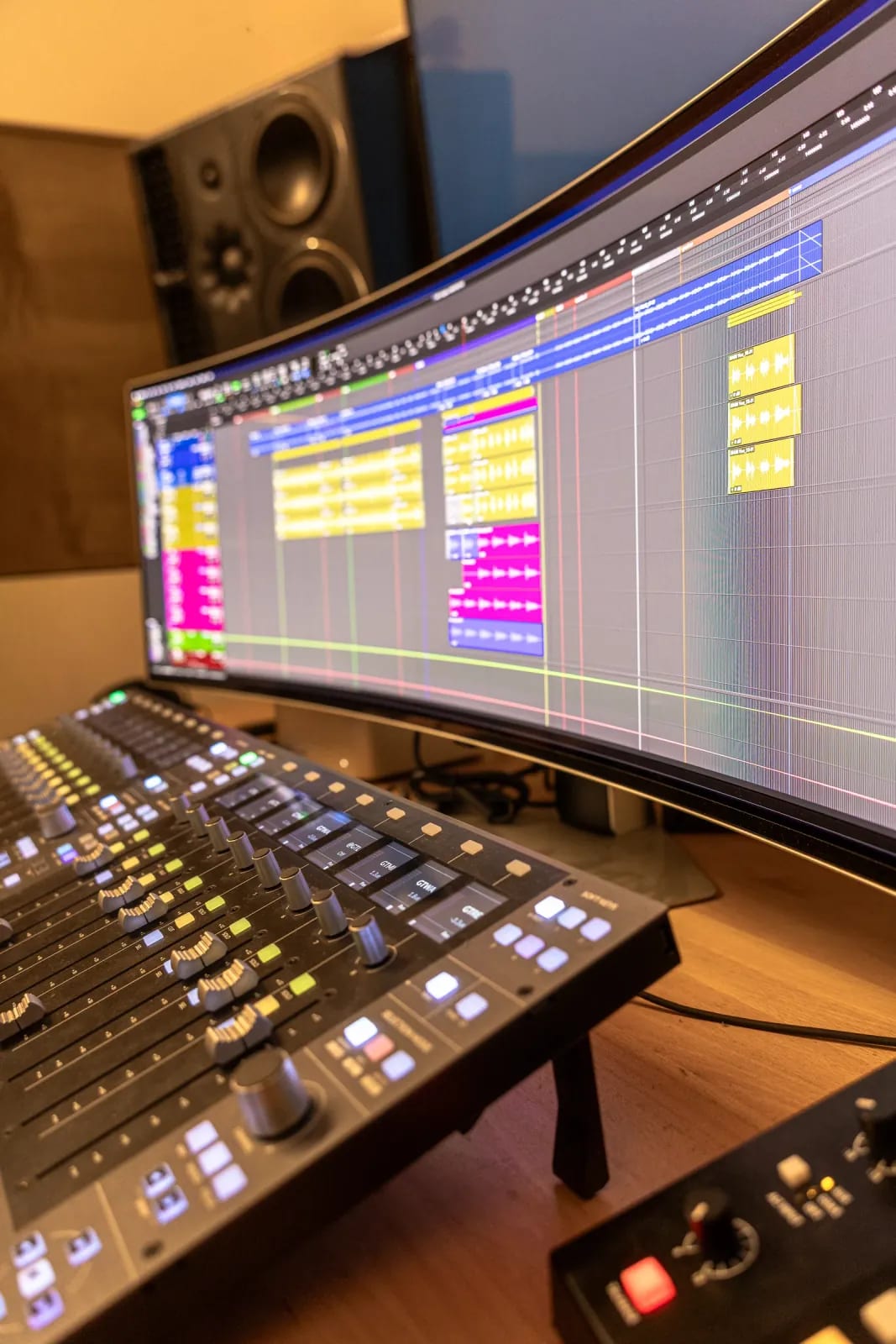 Working position in the control room